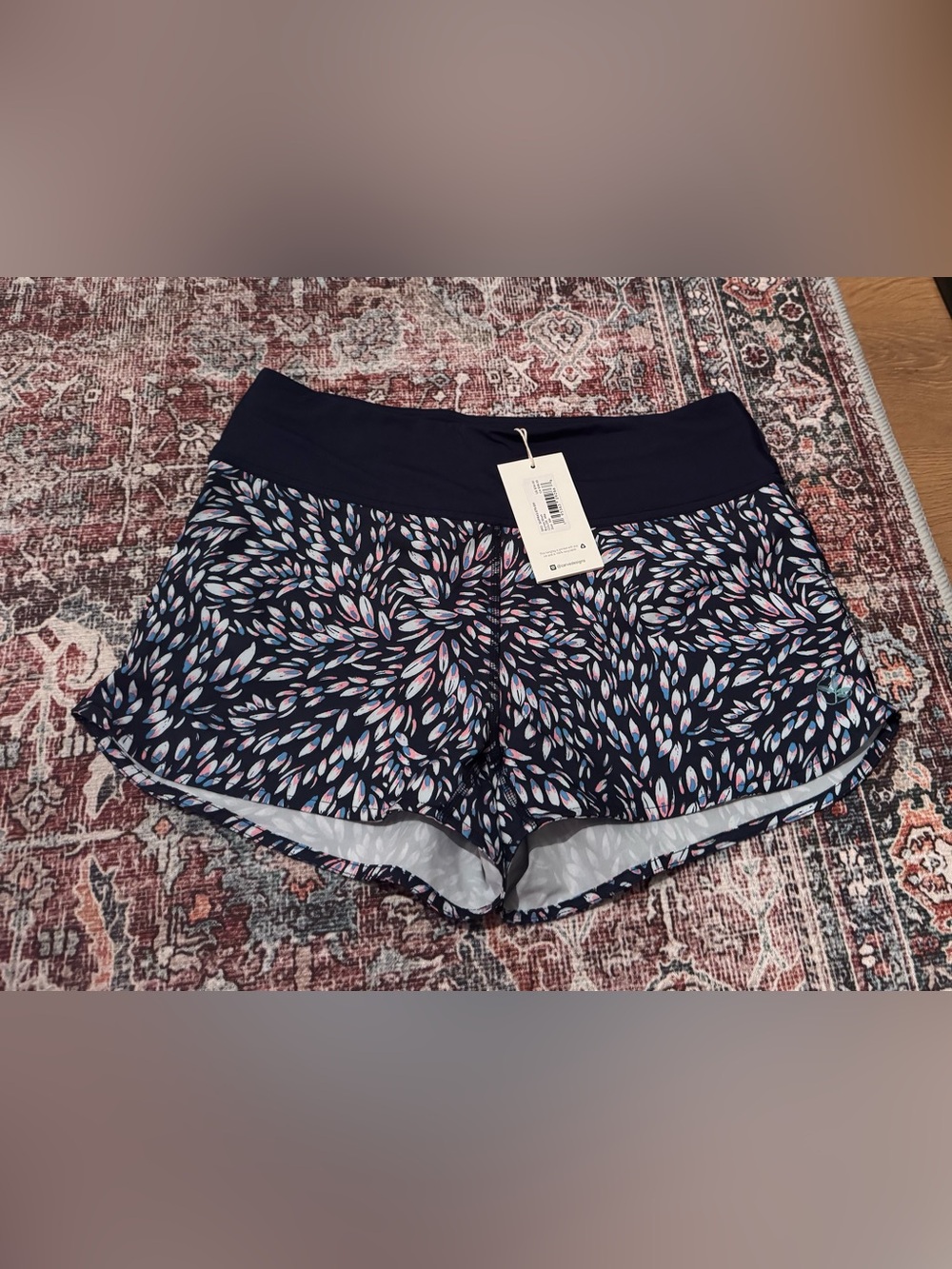Carve Designs Borneo Shorts with Pink & Light Blue Petal Print